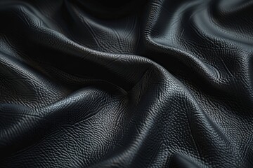 Close up of black leather texture. Abstract background and texture for design