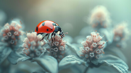 Close up of a Ladybug on a flower