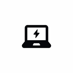 Laptop Energy Electricity Power Charging icon