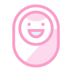 Mother and baby pink icon pack
