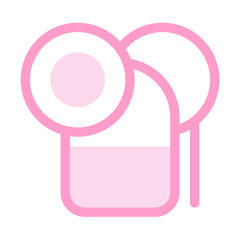 Mother and baby pink icon pack