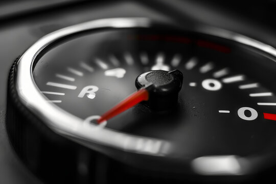 Red Needle on Empty Fuel Gauge