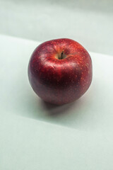 red apple on a white background