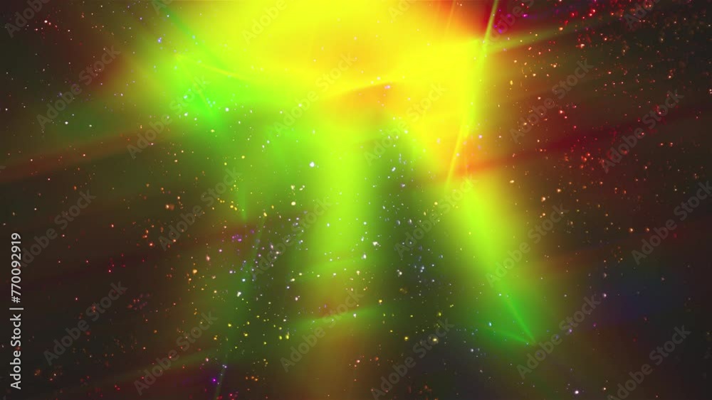 Poster abstract bright with lights and particles. computer generated 3d render