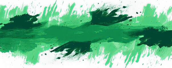 Green gritty grunge vector brush stroke color halftone pattern