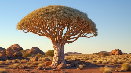 Fototapeta na wymiar Quiver tree in Namibia, Africa