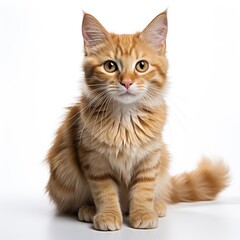 cute ginger cat lying