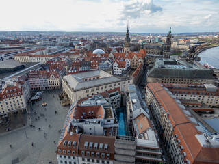 Dresden Altstadt (old town) from above
