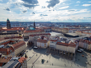 Dresden Altstadt (old town) from above