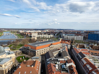 Dresden Altstadt (old town) from above