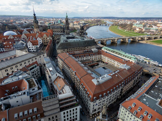 Dresden Altstadt (old town) from above