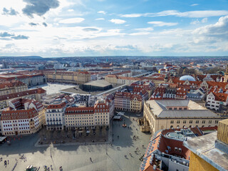 Dresden Altstadt (old town) from above