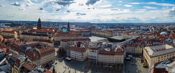 Dresden Altstadt (old town) from above