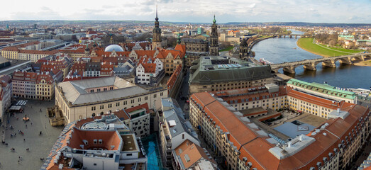 Dresden Altstadt (old town) from above