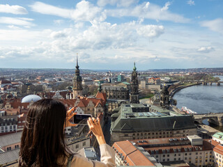 Dresden Altstadt (old town) from above