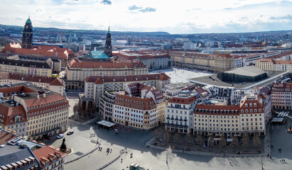 Dresden Altstadt (old town) from above