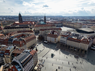 Dresden Altstadt (old town) from above