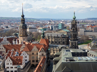 Dresden Altstadt (old town) from above