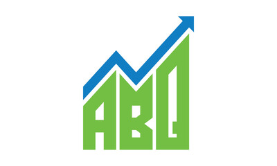 ABQ financial logo design vector template.	