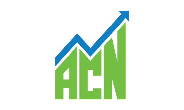 ACN financial logo design vector template.	
