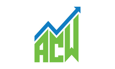ACW financial logo design vector template.	