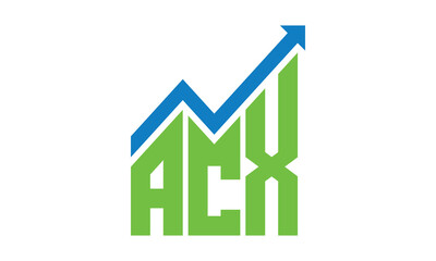 ACX financial logo design vector template.	