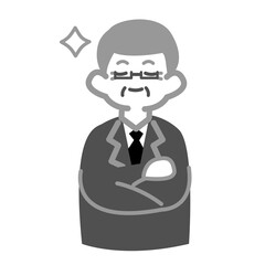 自信満々のシニア会社員