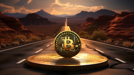 Roadmap bitcoin - obrazy, fototapety, plakaty