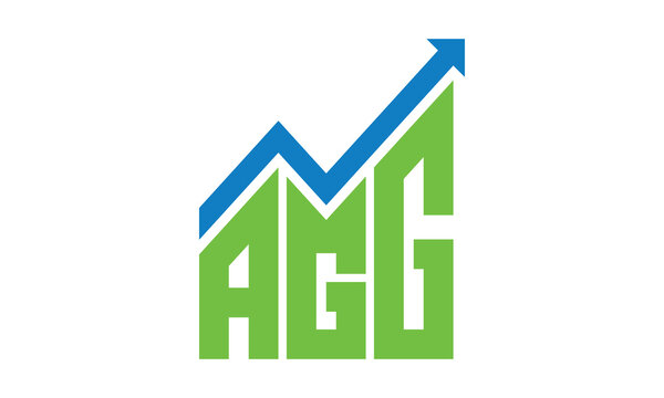 AGG financial logo design vector template.	