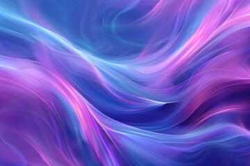 Fototapeta premium Abstract Blue and Purple Background With Wavy Lines