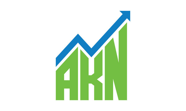 AKN financial logo design vector template.	