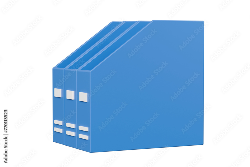 Poster 3d documents storing. document folder archive storage icon. 3d rendering illustration.