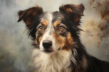 Fototapeta premium Close Up of Dog Looking at Camera