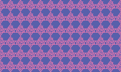 Dive into a world of vibrant contrast with this pink and blue geometric pattern. Perfect for modern and stylish designs.