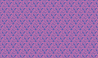 Dive into a world of vibrant contrast with this pink and blue geometric pattern. Perfect for modern and stylish designs.