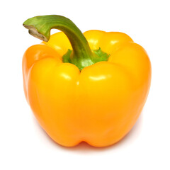 Yellow pepper isolated on white background