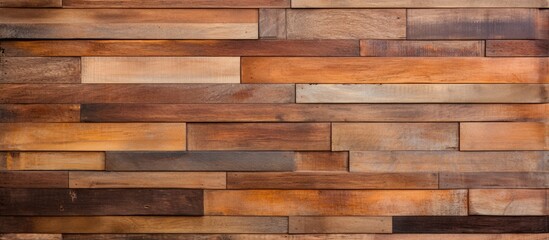 Wooden wall showing numerous vibrant hues in a detailed close-up photography