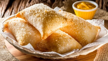PASTEL BRASILEIRO, FRITO, TRADICIONAL MUITO COMUM NAS FEIRAS LIVRES © Nira Imagens