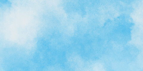Abstract natural and shiny beautiful light blue cloudy sky, light sky or ocean blue watercolor abstract background, natural cloudy watercolor abstract painting background.