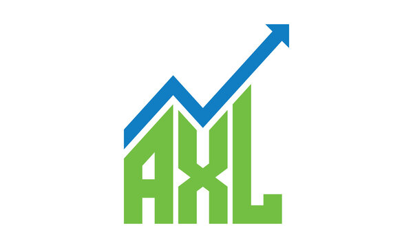 AXL financial logo design vector template.	
