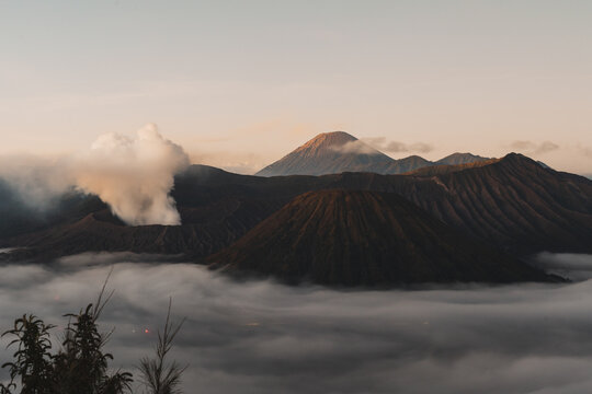 Majestic sunrise over Mount Bromo in Indonesia