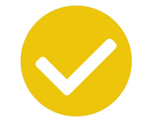 yellow yes check mark icon png transparent background
