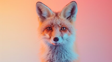 A fox animal on a isolated background