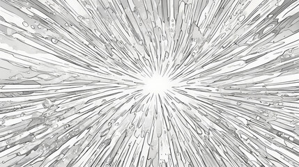 Water Droplets in Black and White