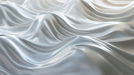 Beautiful wavy white silk texture