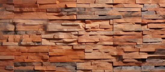 Obraz premium Detailed view of a sturdy brick wall alongside a wooden panel, showcasing a blend of textures and materials