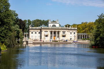 Obrazy na Plexi  Łazienki Warszawskie - pałac na wodzie
