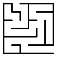 Simple Maze Square game labyrinth for kids