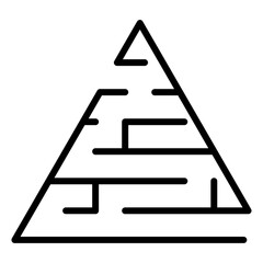 Simple Maze Square game labyrinth for kids