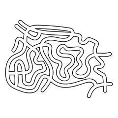 Simple Maze Game Labyrinth for kids